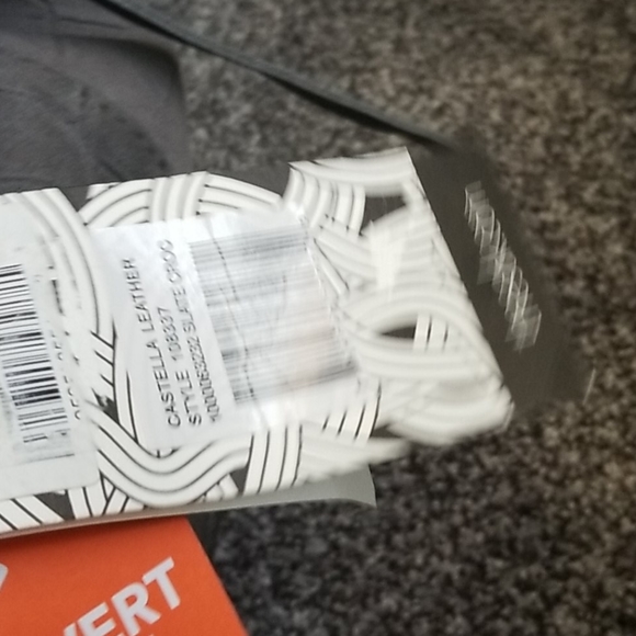 Suede grey handbag - Picture 6 of 7